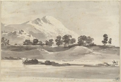Mount Cairo přes řeku Melfa od Jean Jacques de Boissieu