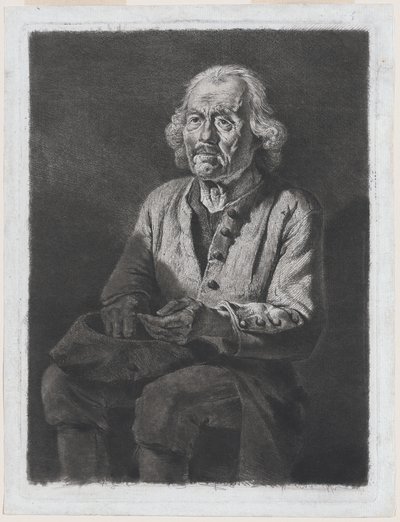 Starý Gerard, rolník z Chasselay od Jean Jacques de Boissieu
