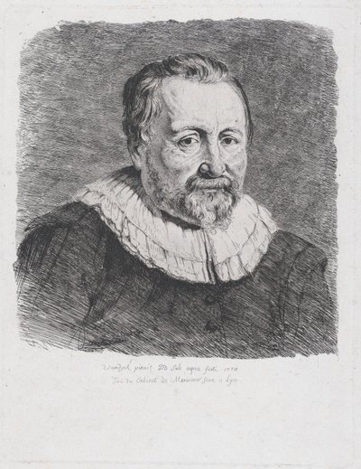Portrét podle Van Dycka, 1770. od Jean Jacques de Boissieu