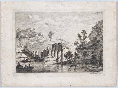 Ruiny akvaduktu, 1763. od Jean Jacques de Boissieu