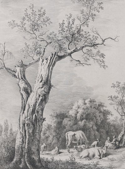 Jaro, po kresbě dokončené v Saint-Chamond, 1795. od Jean Jacques de Boissieu