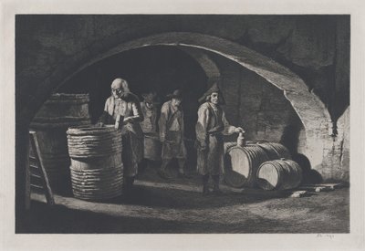 Cooperovi, reprodukce originálu z roku 1790 z konce 19. století. od Jean Jacques de Boissieu