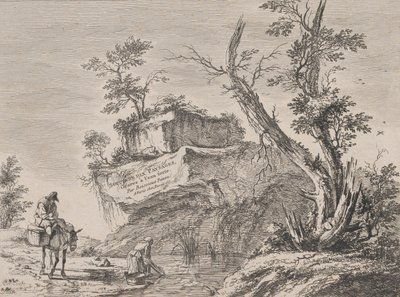 Titulní strana k sérii deseti krajin, 1763. od Jean Jacques de Boissieu