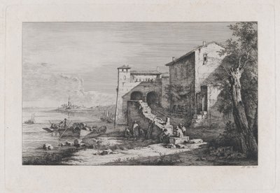 Pohled na starou celnici v Římě, 1807. od Jean Jacques de Boissieu