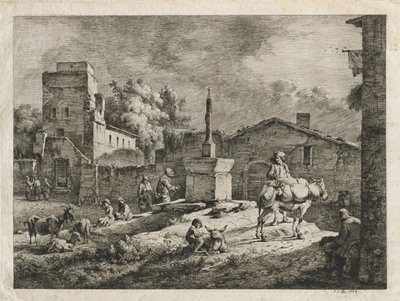 Pohled na Saint-Andeol od Jean Jacques de Boissieu