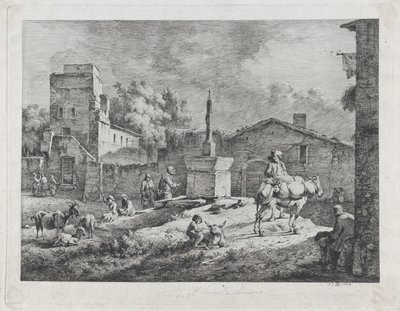 Pohled na Saint-Andéol, 1774. od Jean Jacques de Boissieu