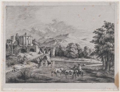 Pohled na chrám Vesta, 1774. od Jean Jacques de Boissieu