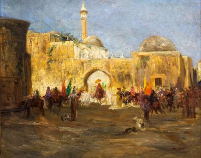 Odchod z mešity od Jean Joseph Benjamin Constant