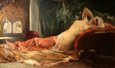 Odalisque. od Jean Joseph Benjamin Constant