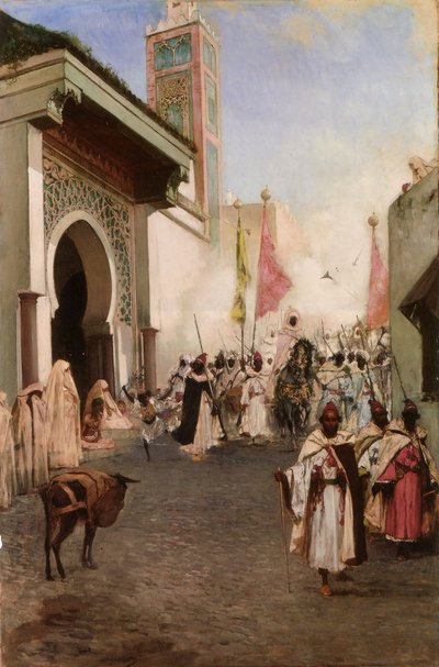 Vstup Mahometa II do Konstantinopole (olej na plátně) od Jean Joseph Benjamin Constant