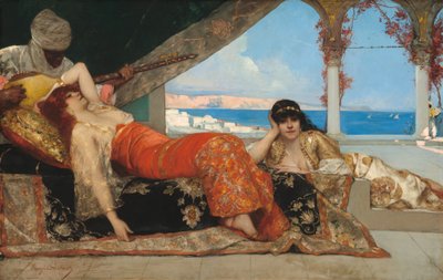 Emírova favoritka, asi 1879 (olej na plátně) od Jean Joseph Benjamin Constant