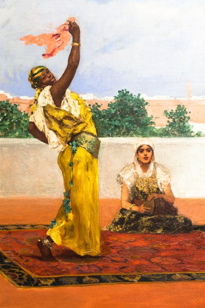 Šálový tanec, asi 1880 (olej na plátně) od Jean Joseph Benjamin Constant