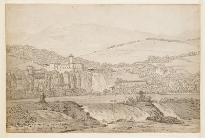 Pohled na Isola di Sora, nedaleko Neapole od Jean Joseph Bidault