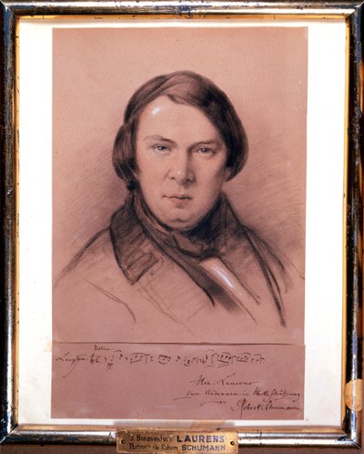 Robert Schumann , německý skladatel, polovina 19. století od Jean Joseph Bonaventure Laurens
