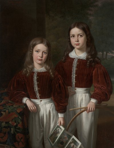 Portrét dvou dětí, pravděpodobně synů M. Almerica Berthiera, Comte de LaSalle od Jean Joseph Vaudechamp
