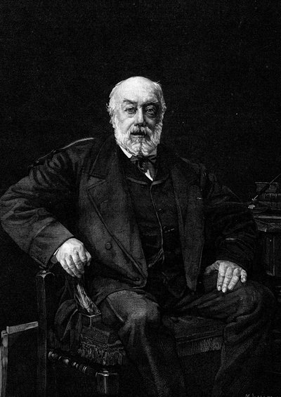 Portrét Gustava Nadauda (1820-1893), francouzského zpěváka. Rytina podle obrazu Jeana Josepha Weertse (1849-1927). V „The Illustrous World““ č. 1252 z 26. března 1881. od Jean Joseph Weerts