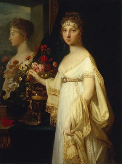 Portrét císařovny Alžběty Alexejevny, princezny Louise Bádenské 1779-1826, 1802 od Jean Laurent Monnier