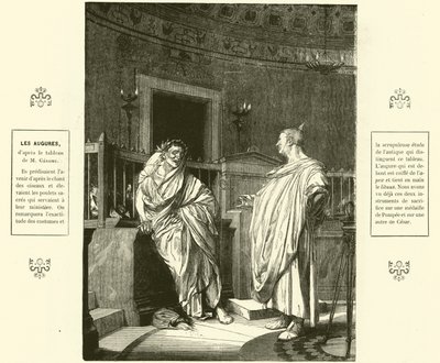 Dva augurové, kněží starověkého Říma (rytina) od Jean Leon (after) Gerome