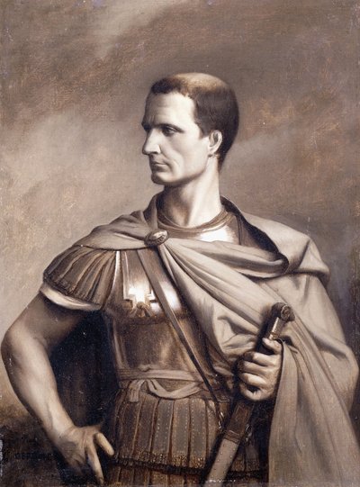 Portrét Julia Caesara, poloviční délka, od Jean Leon Gerome