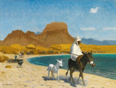 Akaba Gulf (olej na plátně) od Jean Leon Gerome