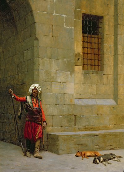 Arnaut et Chiens od Jean Leon Gerome