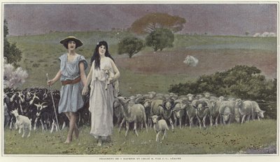 Dafnis a Chloe od Jean Leon Gerome od Jean Leon Gerome