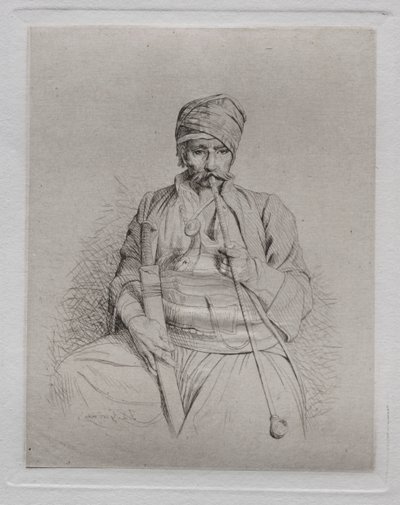 Egyptský kuřák od Jean Leon Gerome