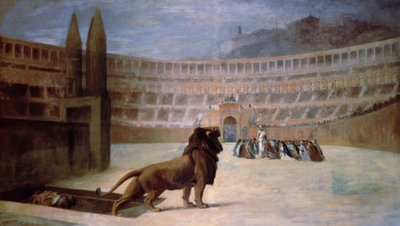 Poslední modlitba křesťanských mučedníků. Obraz od Jean-Leon Gerome (Jean Leon Gerome od Jean Leon Gerome