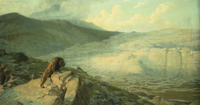 Lev na hlídce, od Jean Leon Gerome