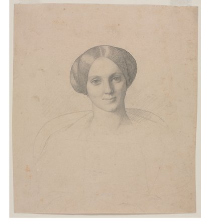 Portrét hlavy ženy, 19. století. od Jean Leon Gerome