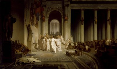 Smrt Caesara od Jean Leon Gerome