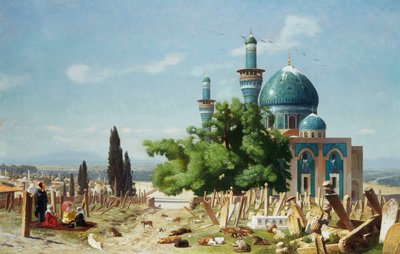 Pole odpočinku, Brousse od Jean Leon Gerome