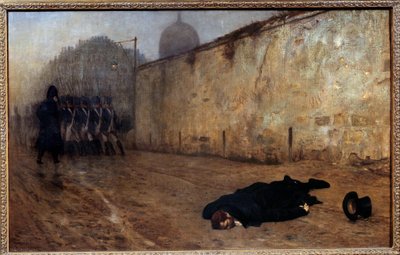 Poprava marechala Michela Neye (1769-1815) v devět hodin ráno 7. prosince od Jean Leon Gerome