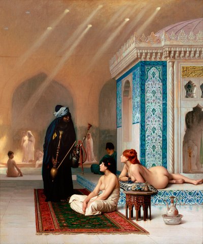 The pool of the Harem - Pool in a Harem od Jean Leon Gerome