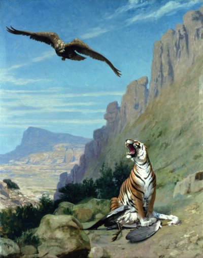 Tygr a sup od Jean Leon Gerome