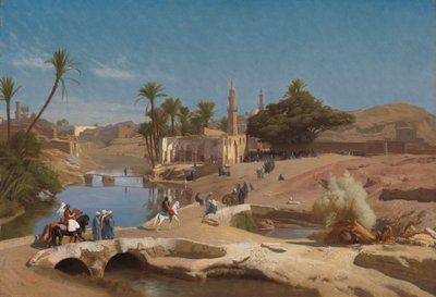 Pohled na Medinet El-Fayoum od Jean Leon Gerome