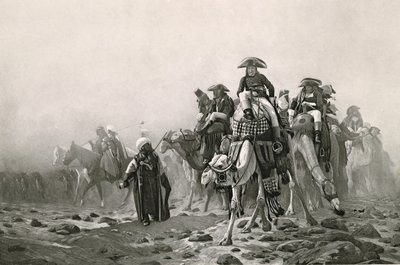Generál Bonaparte v Egyptě, ze sbírky děl Jean-Leon Gerome ve 100 hlubotiskách, 1881 (hlubotisk) (viz také 183490) od Jean Leon after Gerome