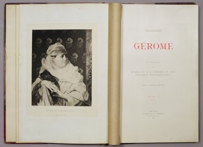 Žena z Konstantinopole, ze sbírky děl Jean-Leon Gerome ve 100 hlubotisků, 1881 (hlubotisk) od Jean Leon after Gerome