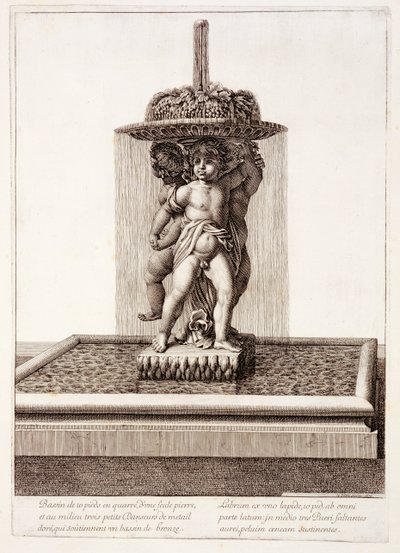 Fontána se třemi pozlacenými tanečníky ve Versailles, 1672 od Jean Lepautre