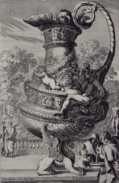 Zahradní socha, publikováno kolem roku 1670 (rytina) (viz také 172934) od Jean Lepautre