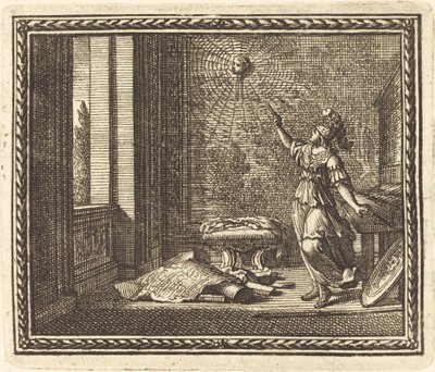 Minerva mění Arachne v pavouka od Jean Lepautre