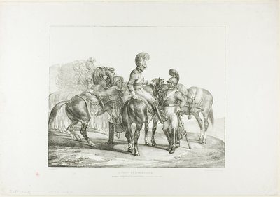 Strana záchranářů, deska 5 z různých námětů kreslených ze života na kameni od Jean Louis André Théodore Géricault