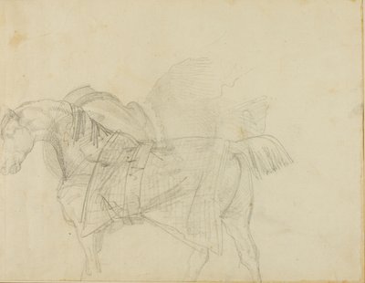 Kůň v dece od Jean Louis André Théodore Géricault