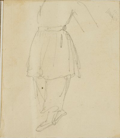 Spodní část postavy v pracovním oděvu od Jean Louis André Théodore Géricault