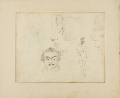 List s karikaturami od Jean Louis André Théodore Géricault