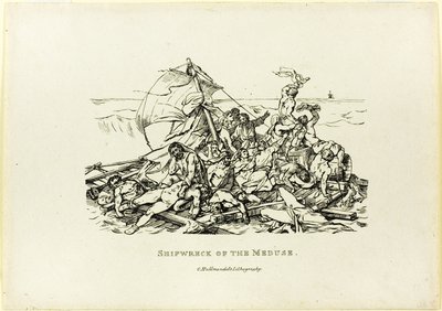 Ztroskotání lodi Medusa od Jean Louis André Théodore Géricault