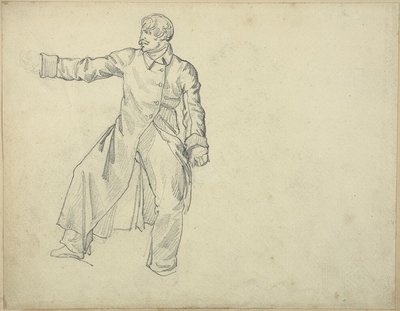 Studie dělostřelce od Jean Louis André Théodore Géricault