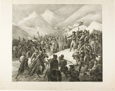 Přechod hory svatého Bernarda od Jean Louis André Théodore Géricault