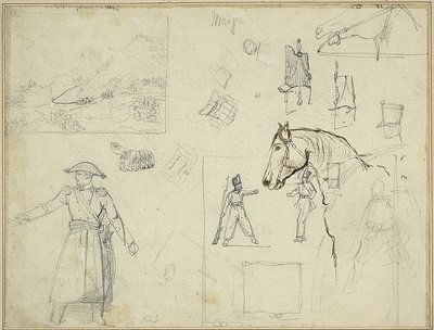 Různé studie od Jean Louis André Théodore Géricault