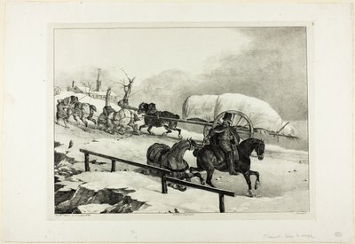 Vůz stoupající do svahu od Jean Louis André Théodore Géricault